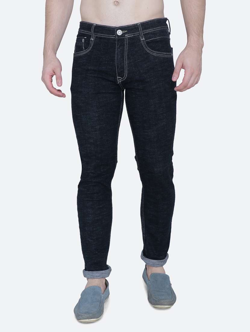mens slim fit plain jeans - 20566088 - Zoom Image - 0