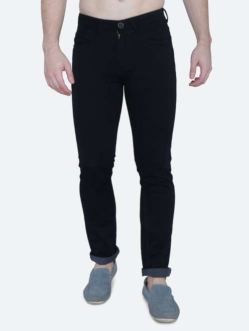 mens slim fit plain jeans - 20566197 - Standard Image - 0