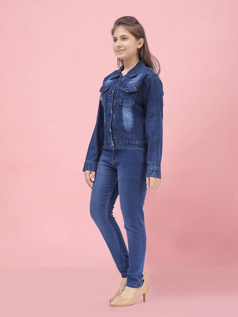 girl long sleeve denim jacket - 20567450 -  Standard Image - 1