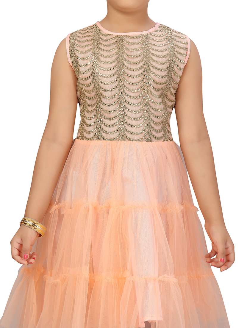 girls round neck sleeveless frock - 20568292 - Standard Image - 4