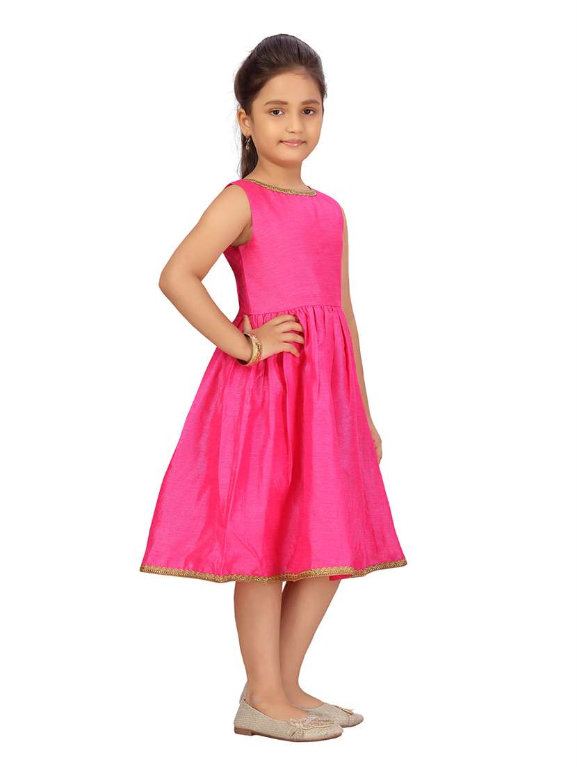 girls round neck sleeveless frock - 20568313 -  Standard Image - 1