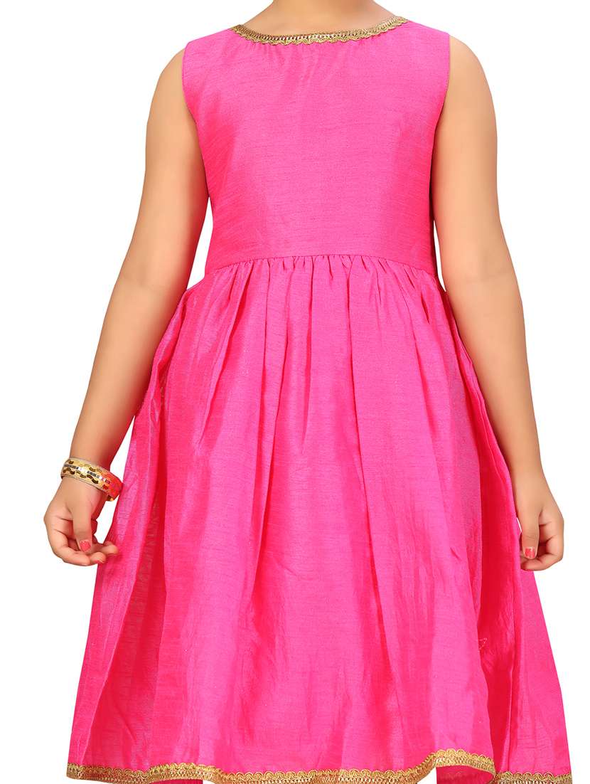 girls round neck sleeveless frock - 20568313 -  Standard Image - 4