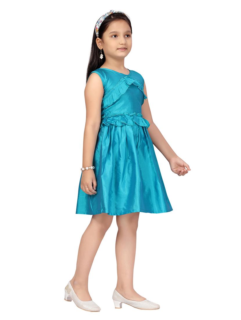 girls round neck sleeveless frock - 20568339 -  Standard Image - 1