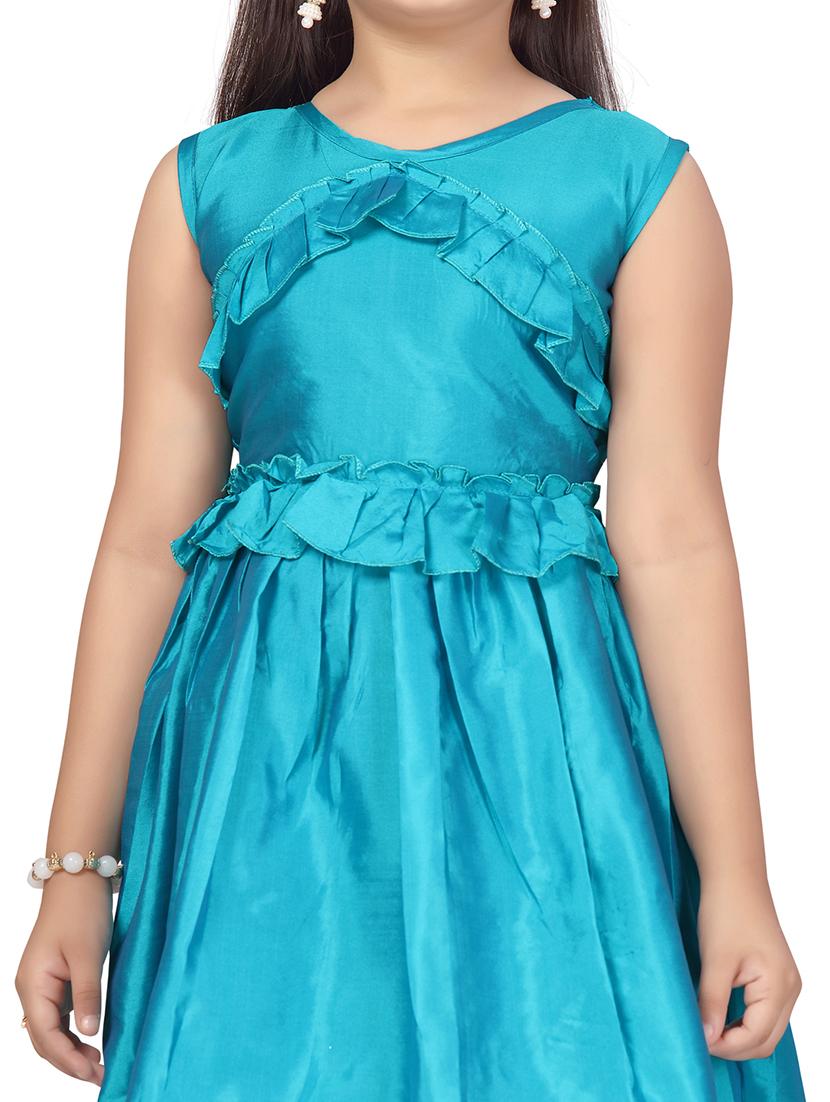 girls round neck sleeveless frock - 20568339 - Standard Image - 4