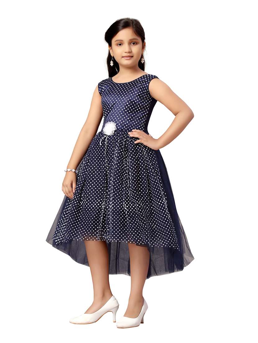 girls round neck sleeveless frock - 20568344 -  Standard Image - 1
