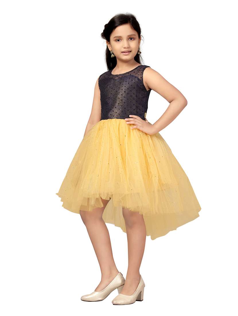girls round neck sleeveless frock - 20568346 -  Standard Image - 1