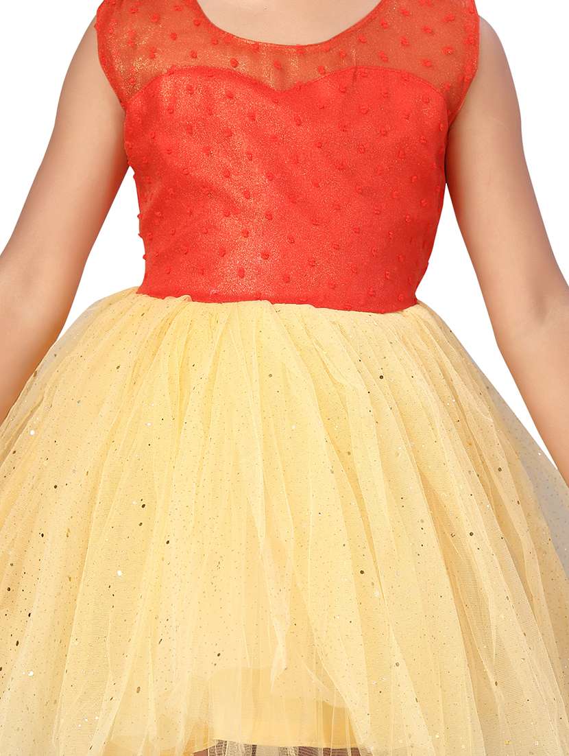 girls round neck sleeveless frock - 20568347 -  Standard Image - 4