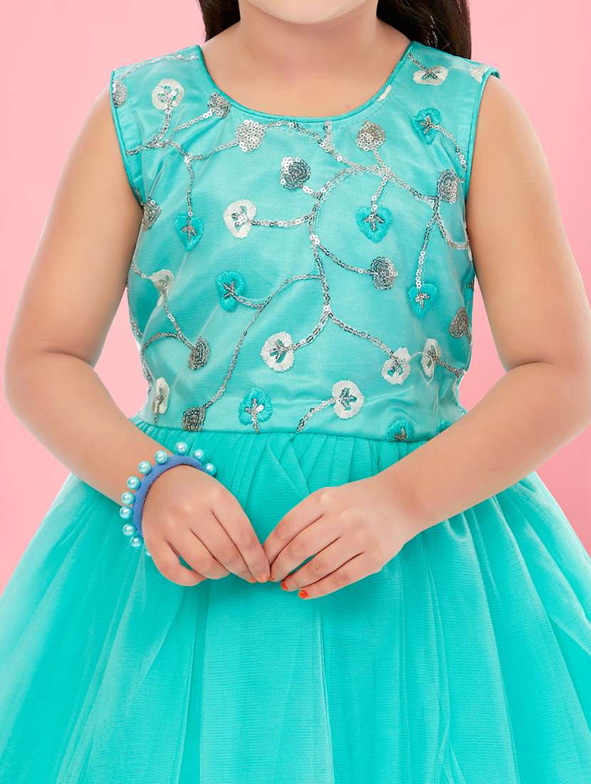 girls round neck sleeveless frock - 20568348 -  Standard Image - 4