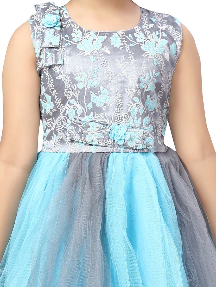girls round neck sleeveless frock - 20568354 -  Standard Image - 4