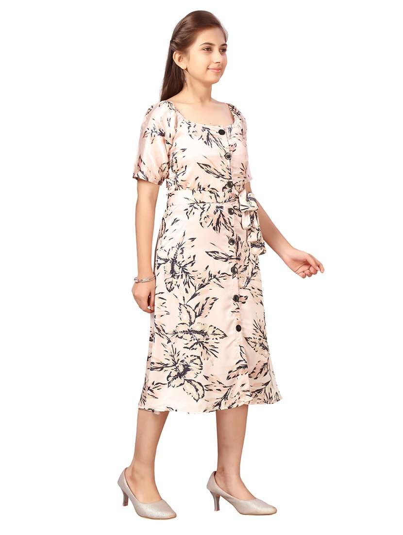 girls square neck short sleeves frock - 20568387 -  Standard Image - 1