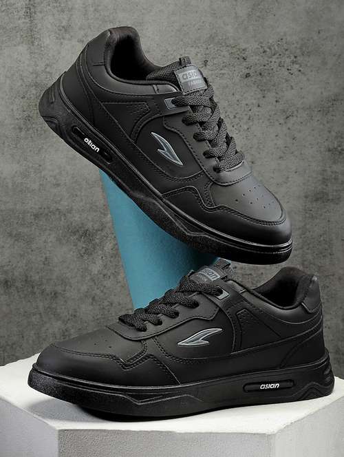 men black lace up sneaker - 20569379 -  Standard Image - 0