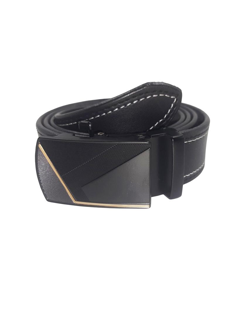men black leather autolock buckle belt - 20570636 - Zoom Image - 0