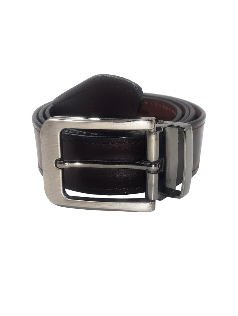 men brown leather pin buckle belt - 20570638 -  Zoom Image - 0