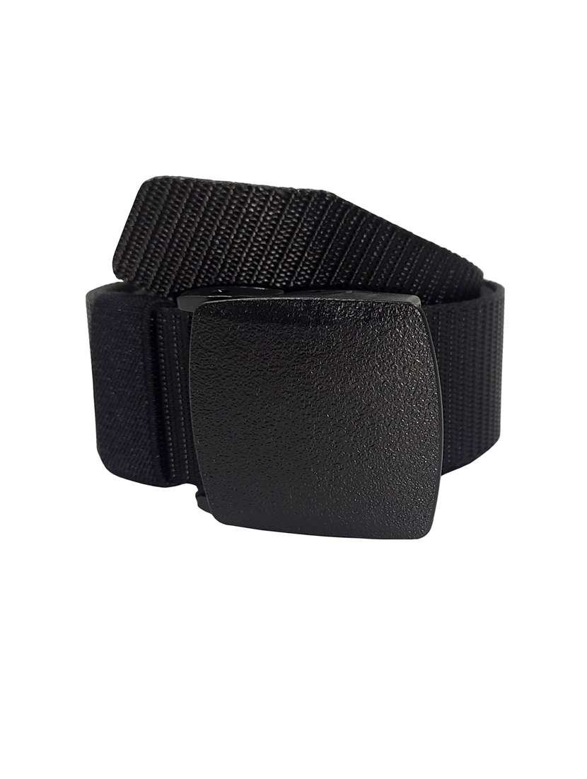 men's black nylon casual canvas belt 