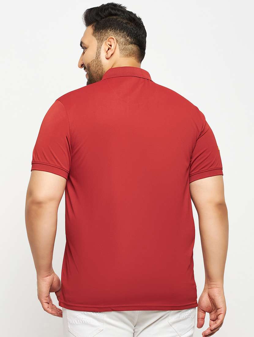 men red plus size polo t-shirt - 20570869 - Standard Image - 1