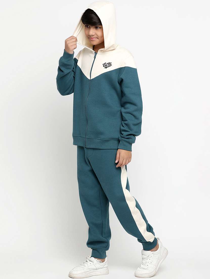 boys color block track suit - 20571200 -  Standard Image - 1