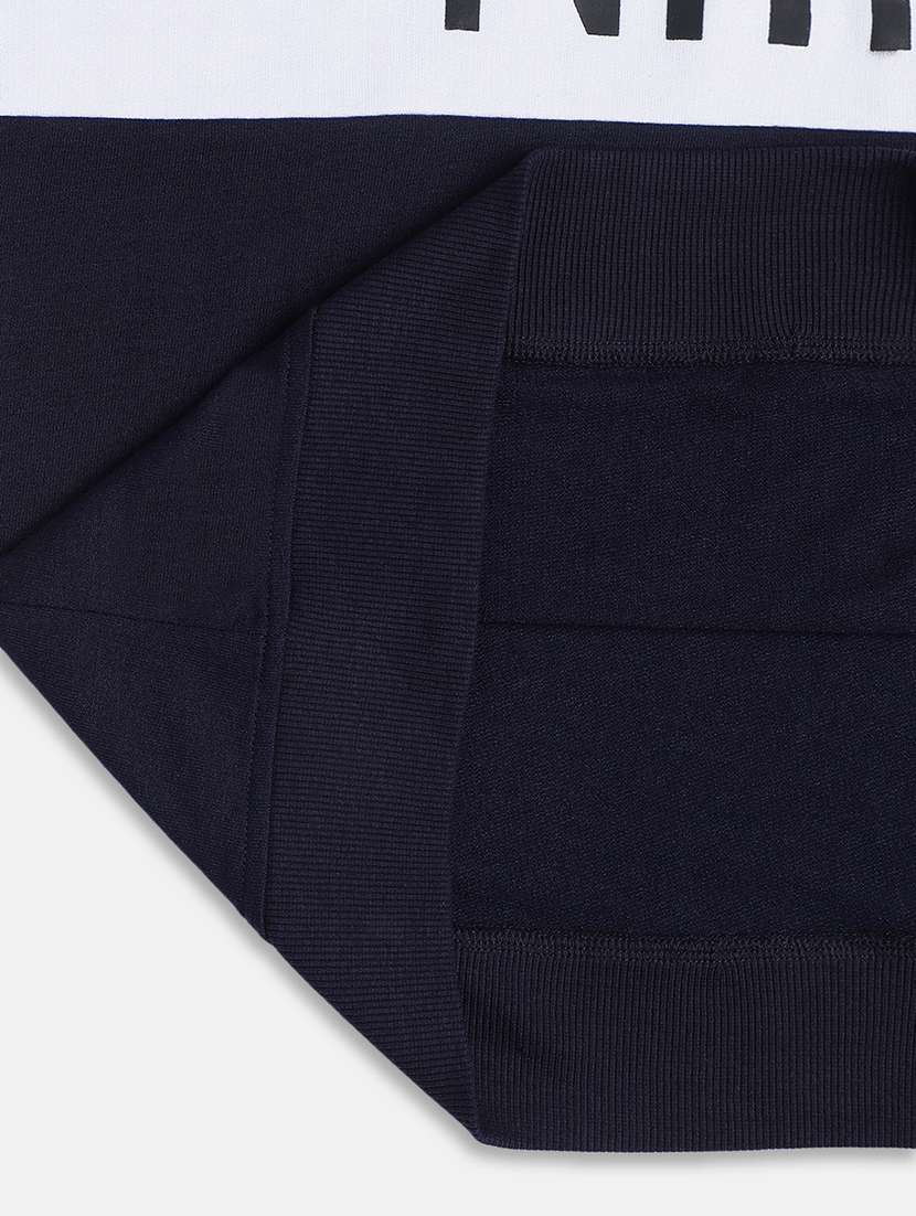 boys navy blue & white track wear - 20571207 -  Standard Image - 4