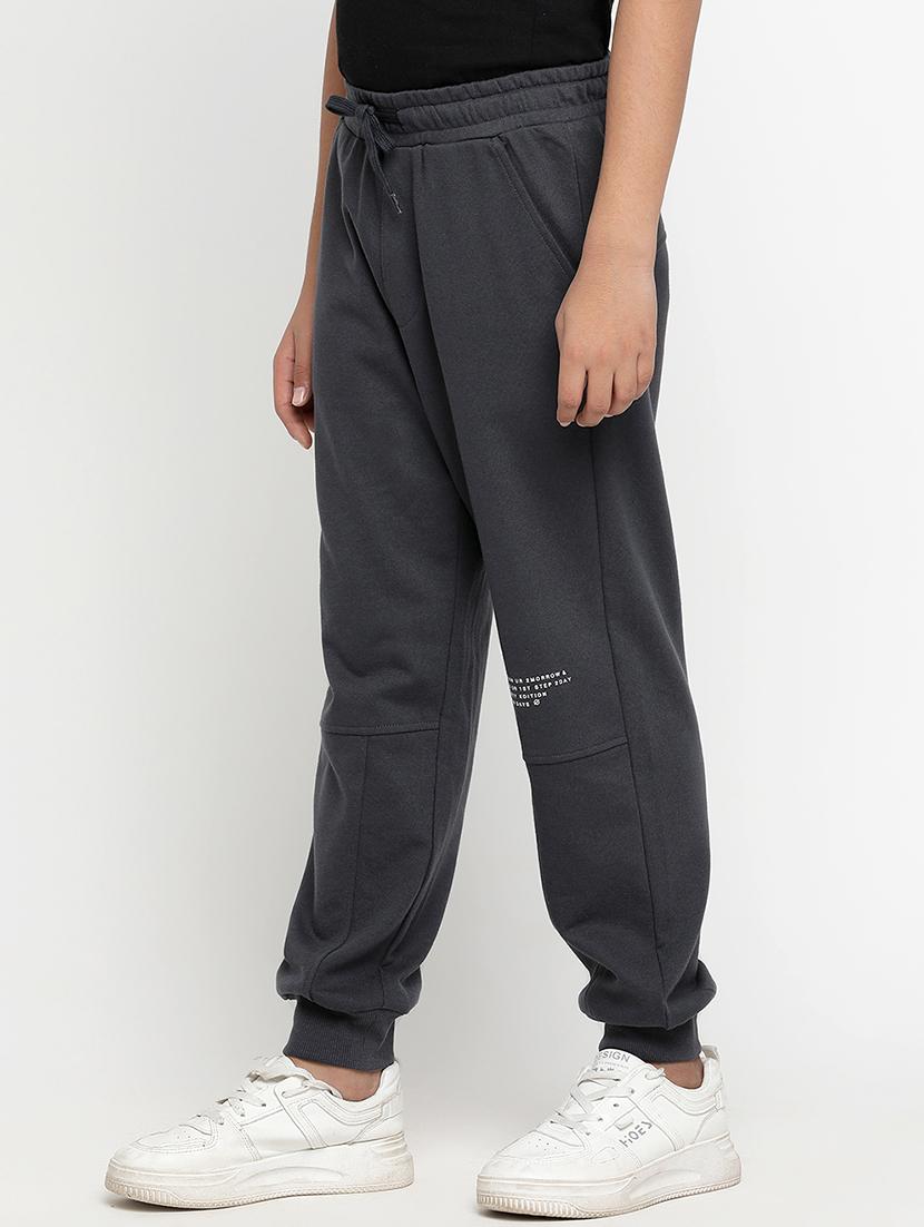 boys solid mid rise jogger - 20571213 - Standard Image - 1