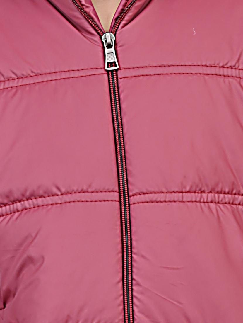 maroon fleece quilted jacket - 20571372 - Standard Image - 4