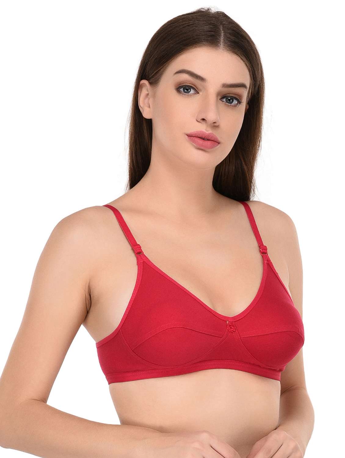 women solid hosiery regular bra - 20571951 -  Standard Image - 1