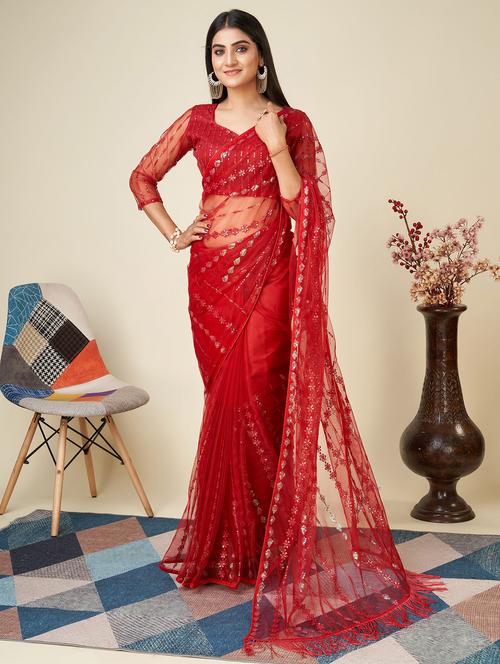 women's embellished saree with blouse - 20572079 -  Standard Image - 0