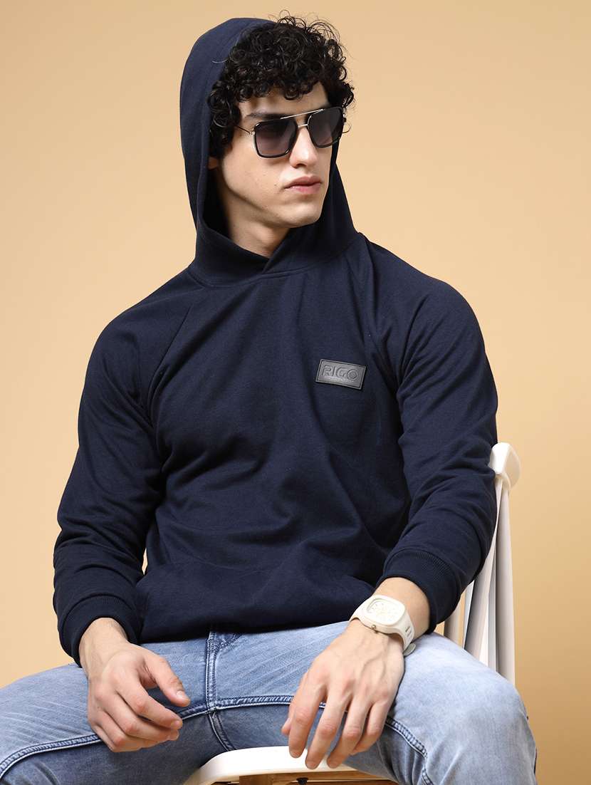 men back print hooded sweatshirt - 20572313 - Standard Image - 1