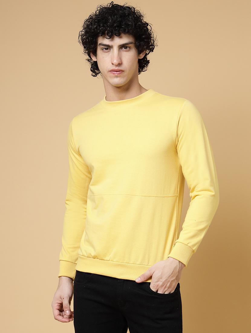 men solid long sleeve sweatshirt - 20572316 -  Zoom Image - 0