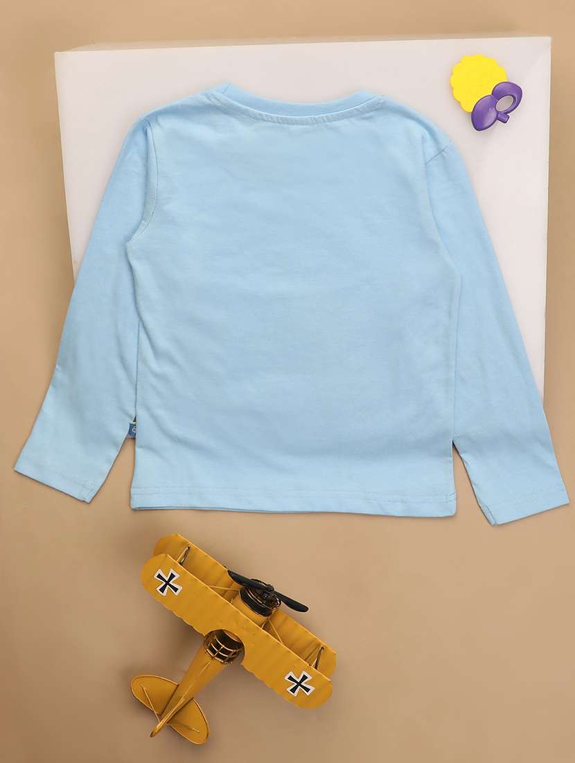light blue round neck t-shirt - 20572478 -  Standard Image - 1