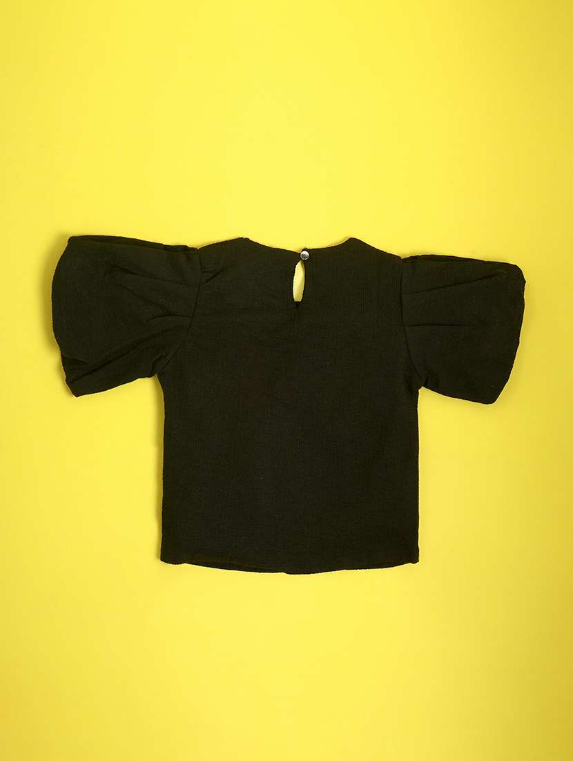 girls printed round neck top - 20572611 -  Standard Image - 1