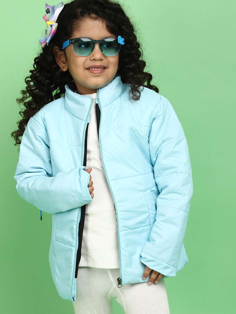 girls solid color regular jackets - 20572669 - Standard Image - 1