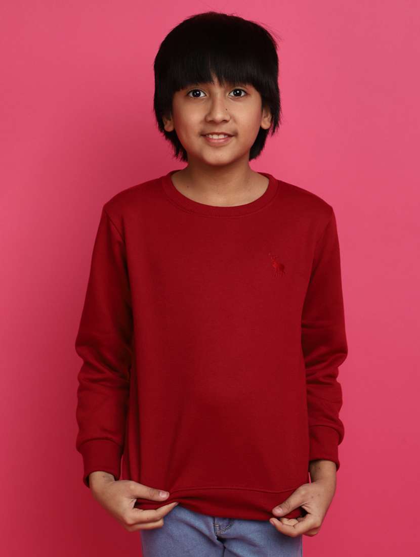 boys pack of 2 solid sweatshirt - 20572744 -  Standard Image - 1