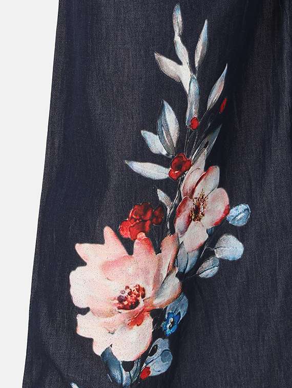 women floral mid rise palazzo - 20572818 -  Standard Image - 4