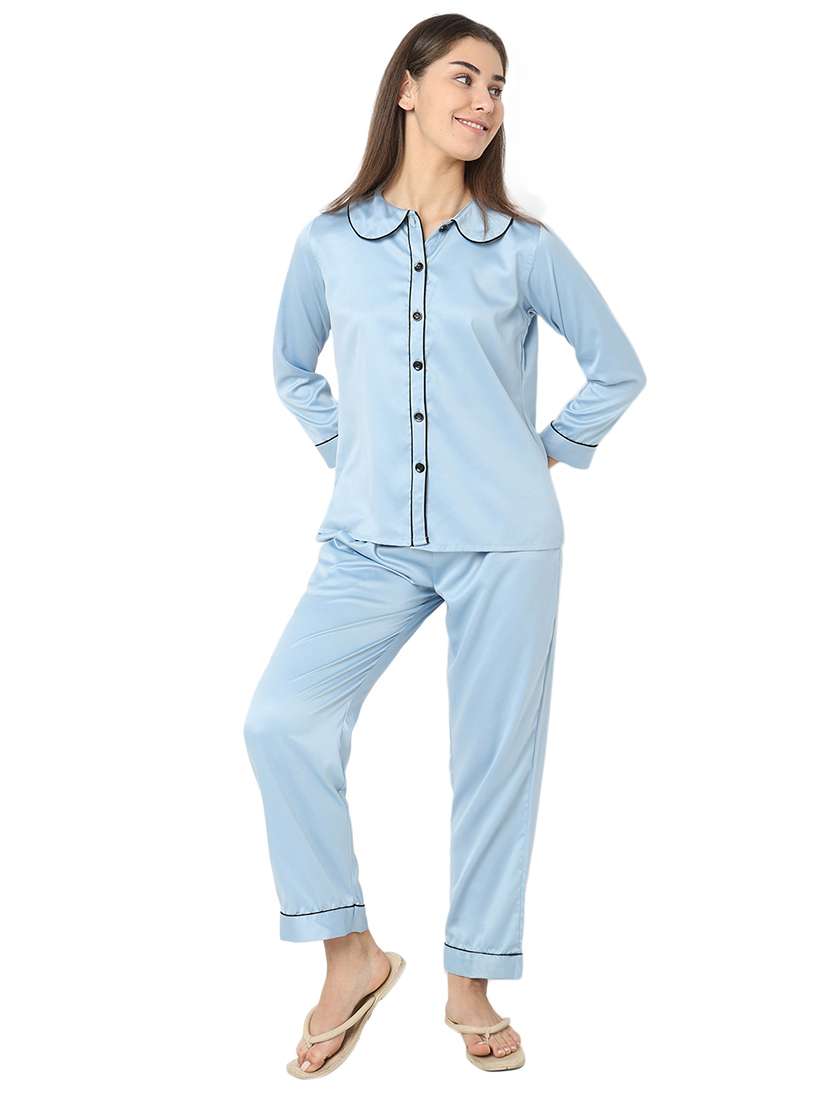 women satin pyjama nightwear set