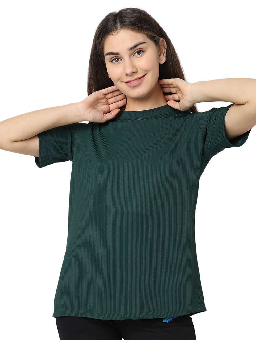women's all over print round neck t-shirt