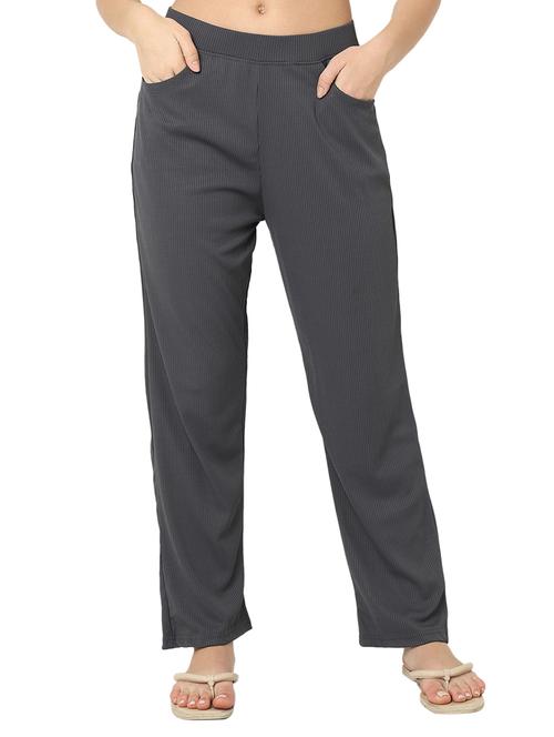 women mid rise solid pajama - 20572968 - Standard Image - 0