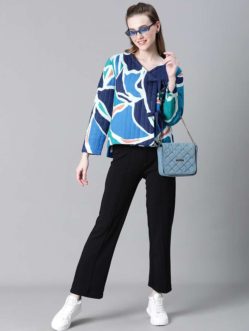 women printed quilted jacket - 20573040 - Standard Image - 4