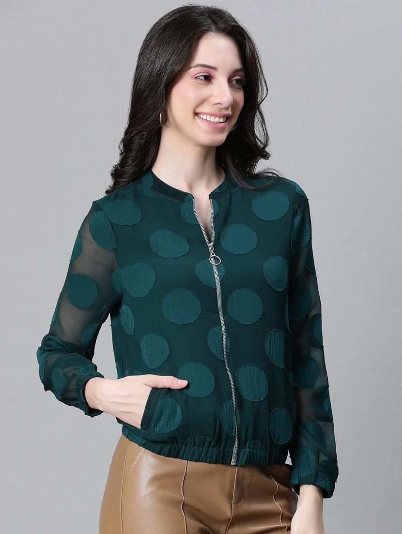 women self designed long sleeves jacket - 20573041 - Standard Image - 1