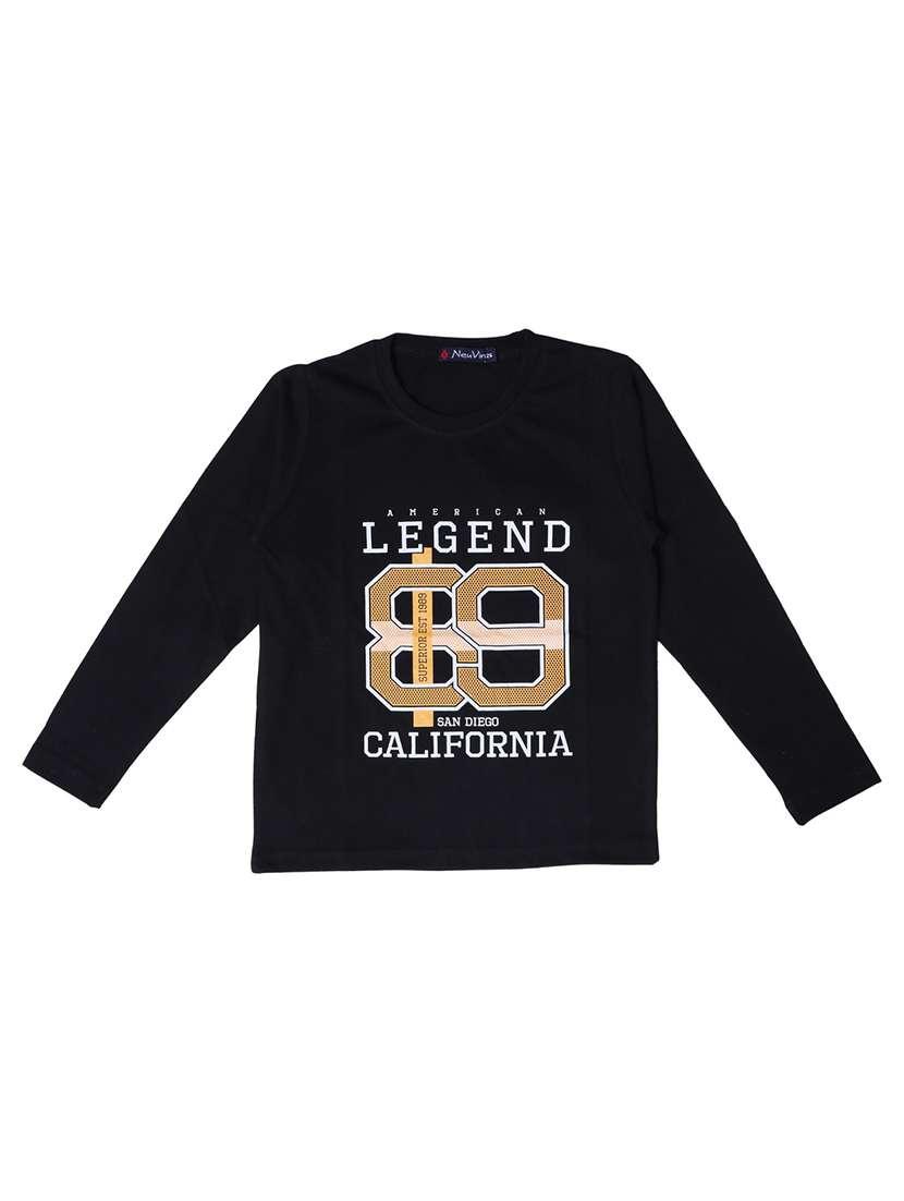 boys black graphic t-shirt