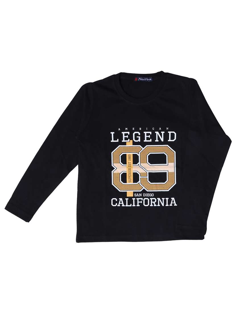 boys black graphic t-shirt - 20579705 -  Standard Image - 1