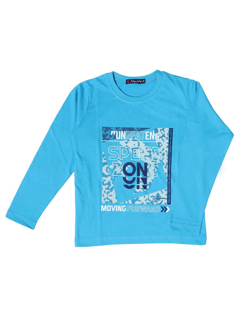 boys light blue graphic t-shirt - 20579706 -  Standard Image - 1