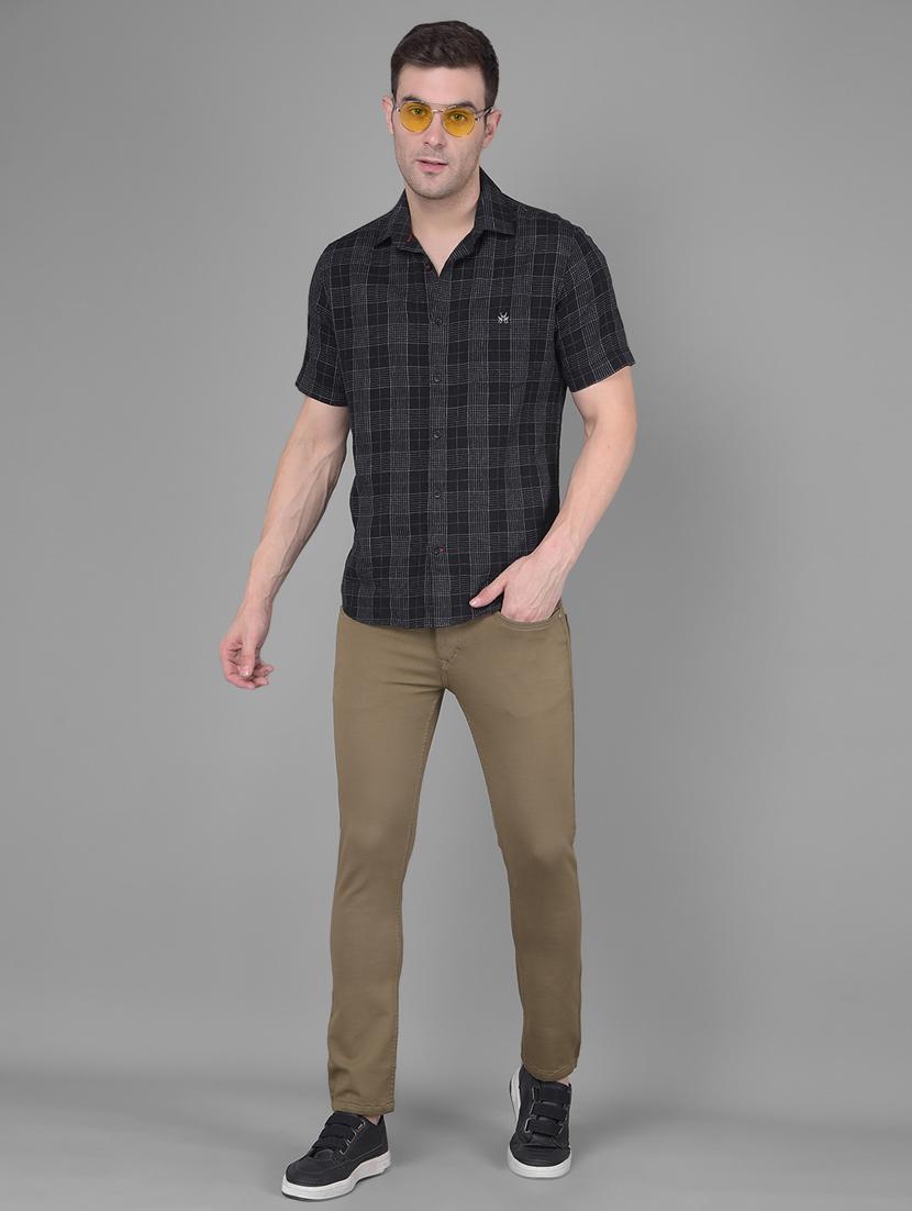 men solid slim fit ankle length jean - 20586047 - Standard Image - 4