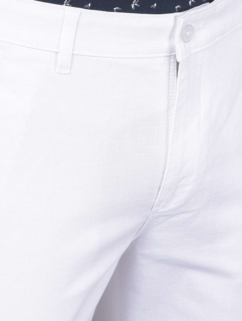 men solid ankle length chinos - 20586585 - Standard Image - 6