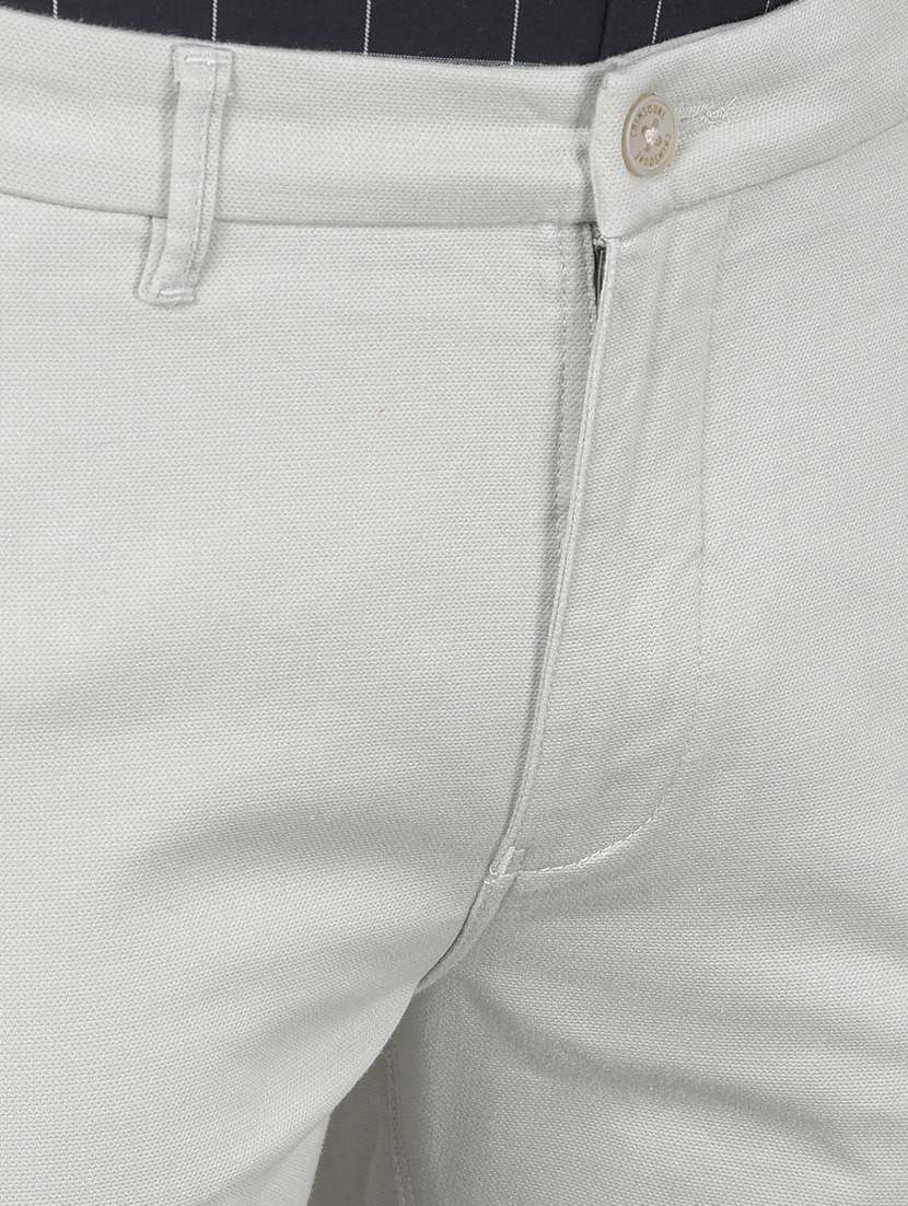 Men Solid Ankle Length Chinos - 20586597 -  Standard Image - 6