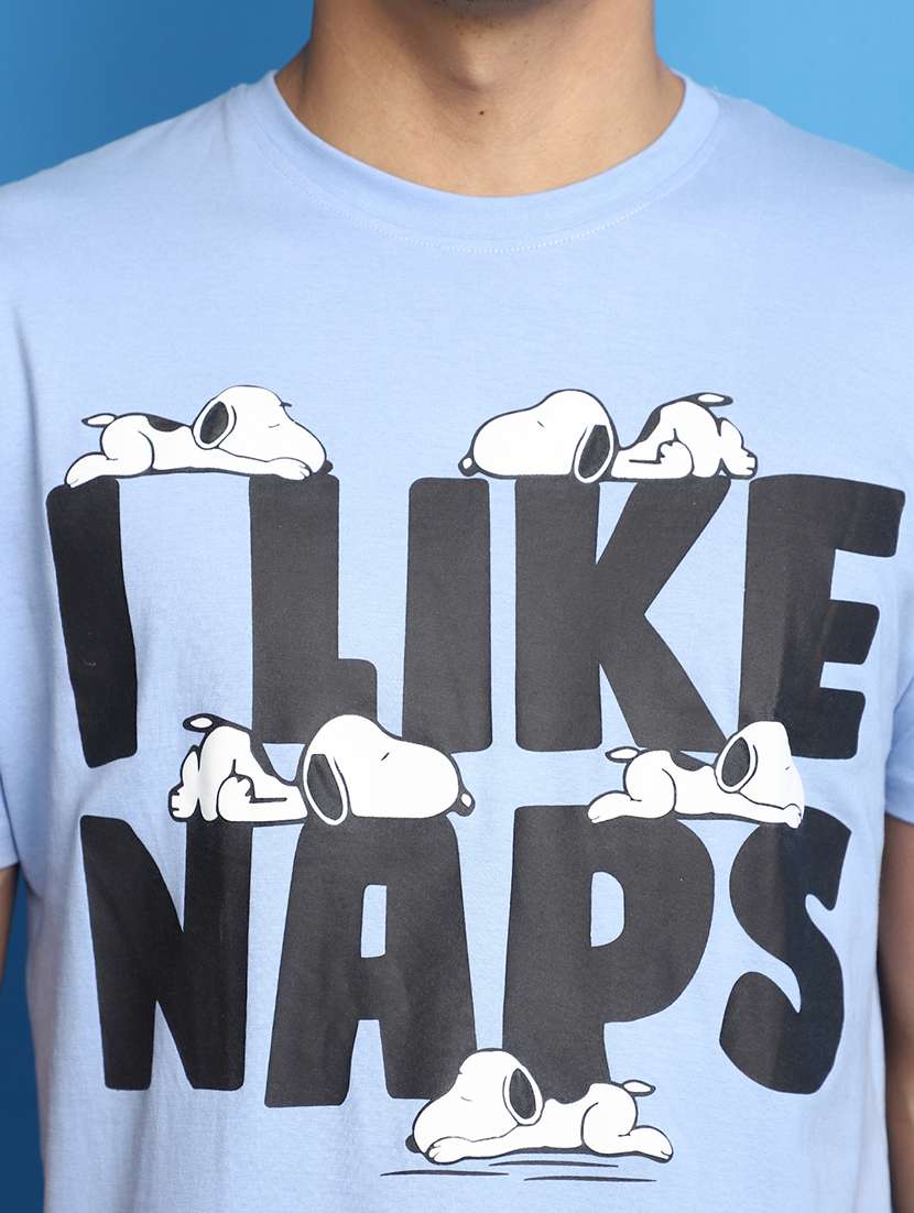 blue cotton front print tshirt - 20588359 -  Standard Image - 4