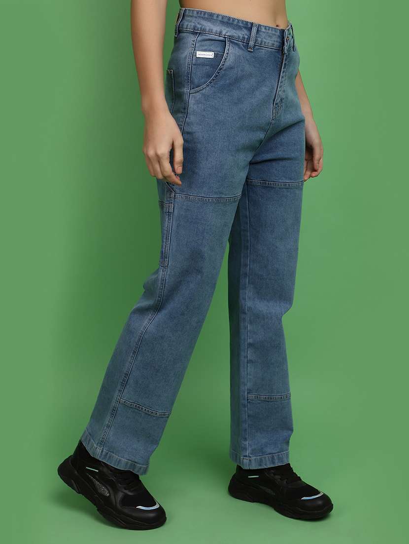 women mid rise denim jeans - 20588766 -  Standard Image - 1
