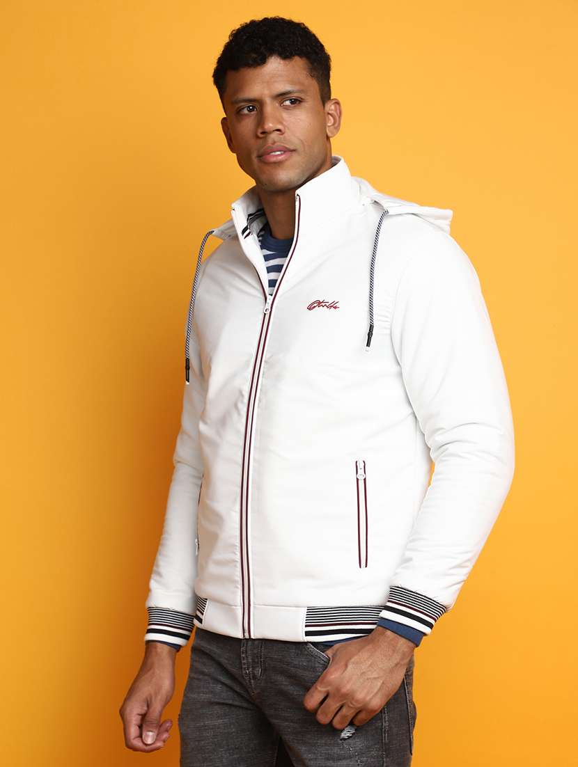 men solid long sleeve casual jacket - 20588924 -  Standard Image - 1