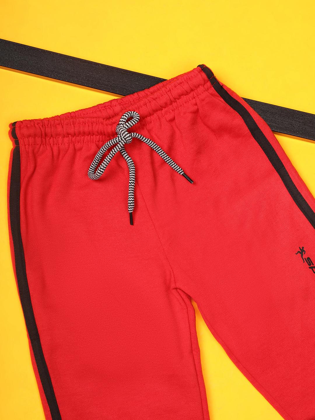red spun fleece trouser - 20589033 - Standard Image - 1