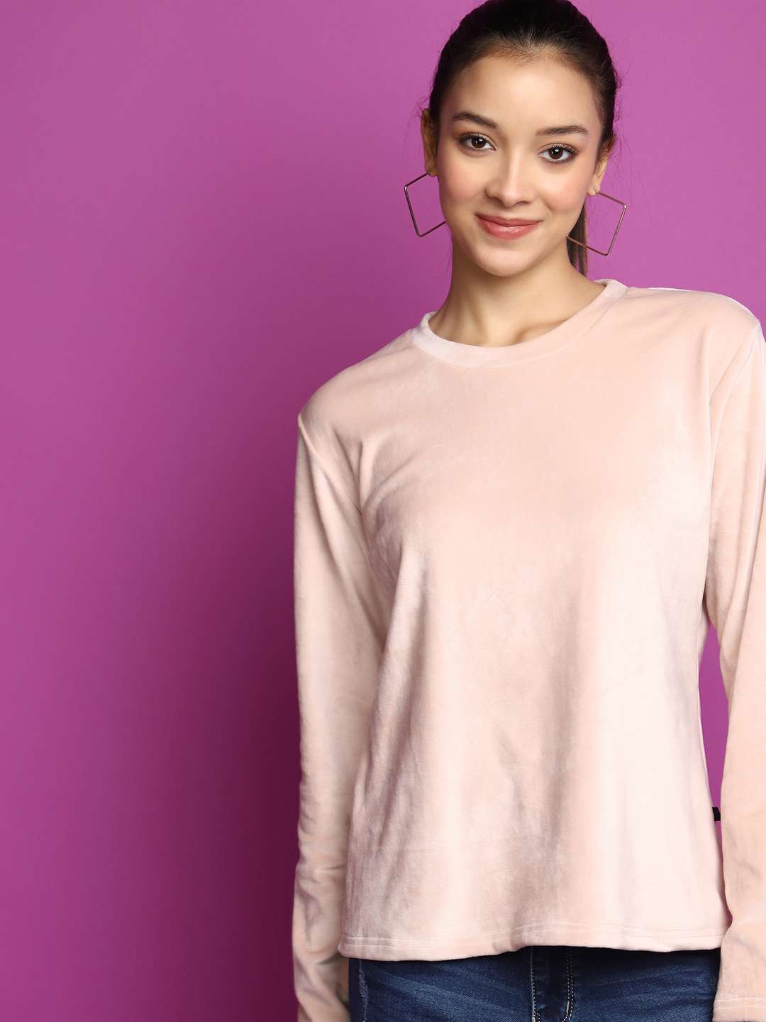 assorted polyester knitted vellore sweatshirt - 20589107 -  Standard Image - 1