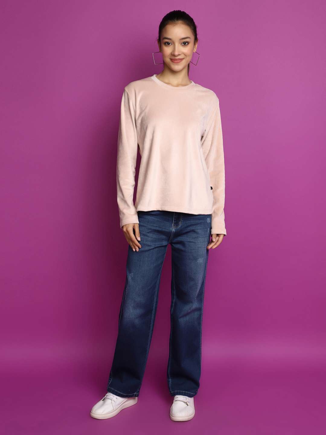 assorted polyester knitted vellore sweatshirt - 20589107 -  Standard Image - 4