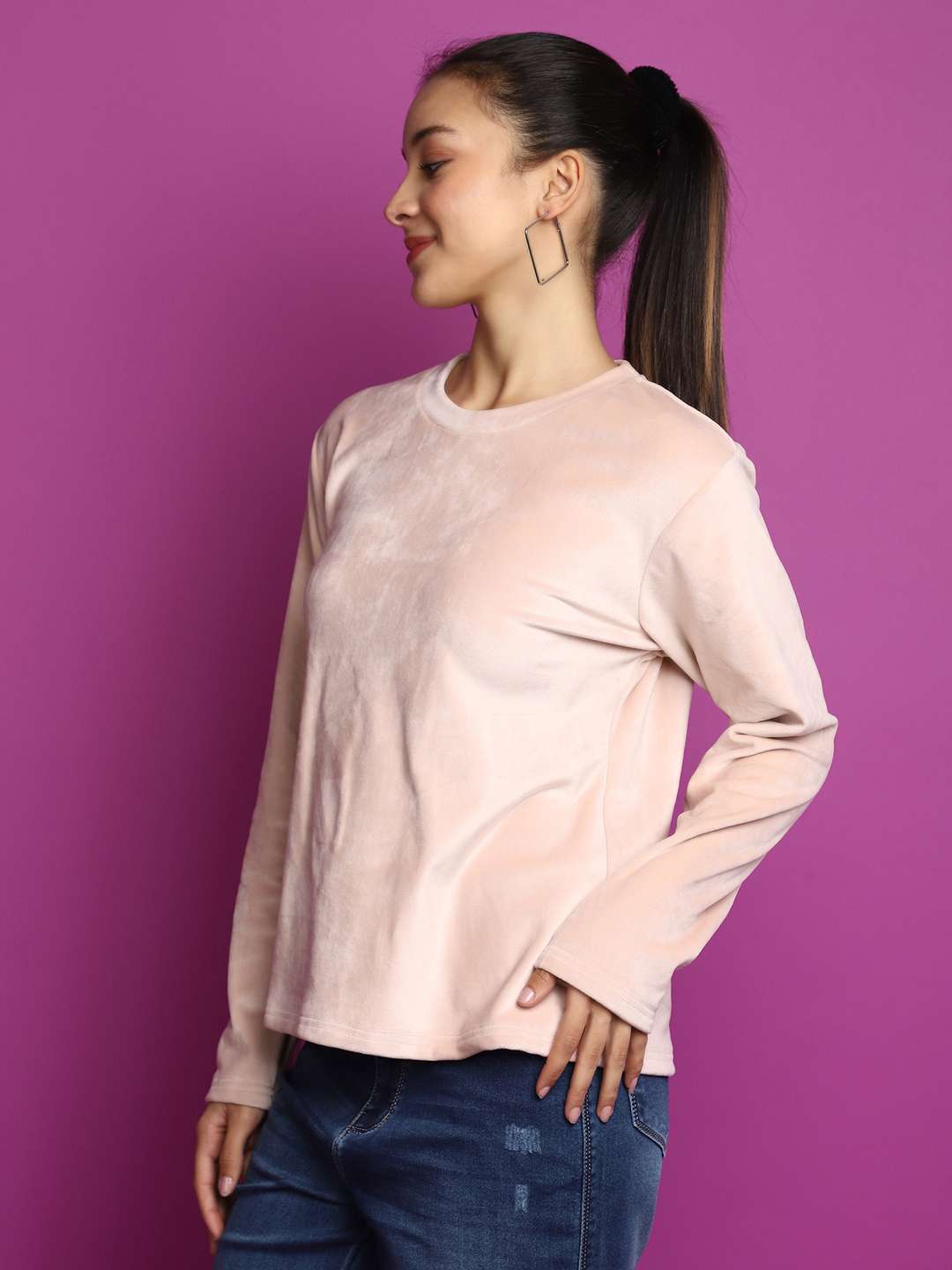 assorted polyester knitted vellore sweatshirt - 20589107 -  Standard Image - 6